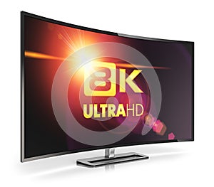 Curved 8K UltraHD TV