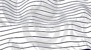 Curved lines on the white horizont.