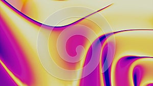 Curved liquid texture moves with psychedelic background. Design. Bright colors in moving fluid. Psychedelic liquid with