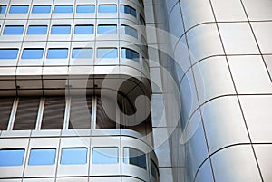 Curved modern Skyscraper detail