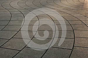Curved paving