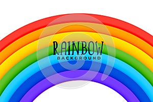 Curved rainbow colorful background design