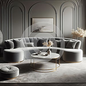 111 Curved Sofa_ Adds a touch of softness and femininity. Imgin photo