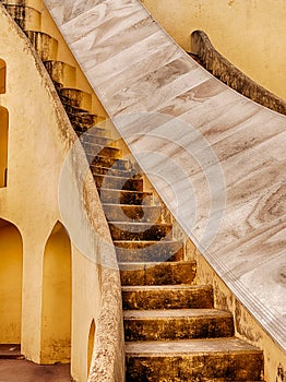 Curved Staircase At The Jantar Mantar