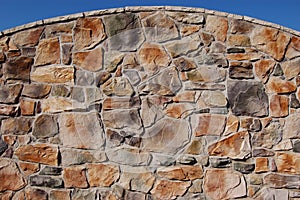 Curved Stone Wall