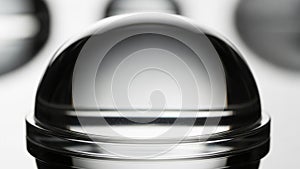 Curved surface highlights the glossy texture with subtle light and