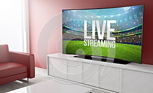 curved television live streaming