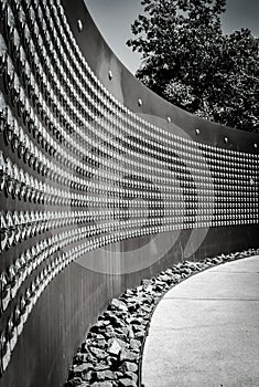 Curved Wall Along Path