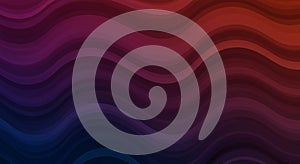 Curved, wavy lines create an abstract pattern with a gradient effect flowing from deep