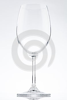 Curved wine glass
