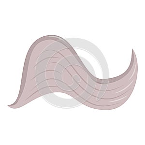 Curved wing icon, cartoon style