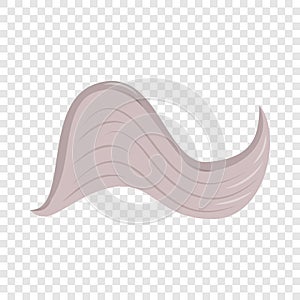 Curved wing icon, cartoon style