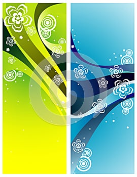 Curves abstract vector