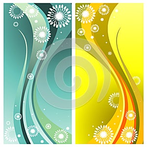 Curves abstract vector