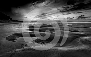 Curves in Sand, Perran Sands, Cornwall