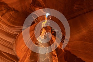 Curves and texture of Famous Antelope Canyon Arizona, USA