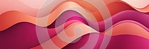 Curvilinear Shapes in Fuchsia and Salmon photo