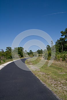 Curving Bike Path