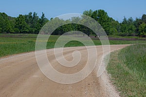 Curving Country Road