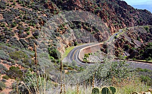 Curving Mountain Road