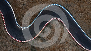 Curving race track img