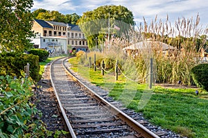 Curving Railroad Track