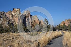 Curving Trail in Smith Rock State Park