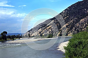 Curving Yellowstone River