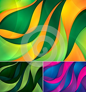 Curvy abstract background