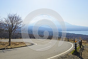 Curvy mountain road