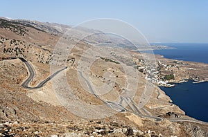 Curvy mountain road