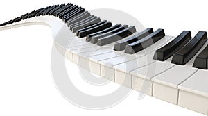 Curvy Piano Keys