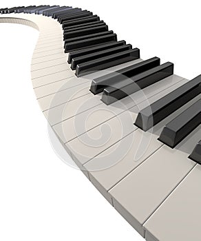 Curvy Piano Keys