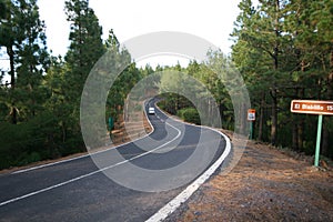 Curvy road photo