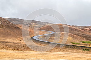 Curvy Road in Iceland