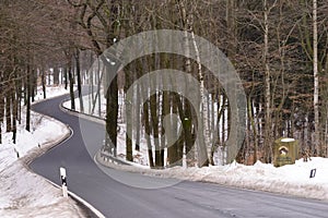 Curvy road in National Park