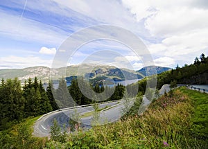 Curvy roads of Norway