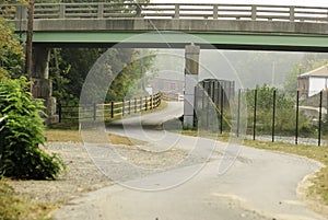 Curvy section Blackstone River Bikeway