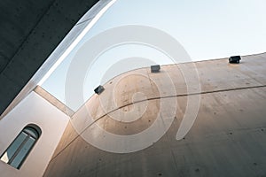 The curvy shape of MAXXI in Rome