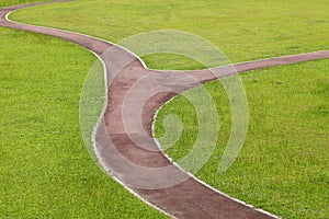 Curvy walk way