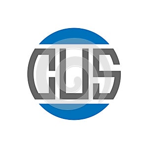 CUS letter logo design on white background. CUS creative initials circle logo concept.