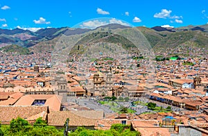 Cusco, Peru - Plaza de Armas and Church of the Society of Jesus