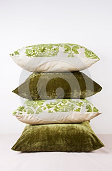 Cushions in green