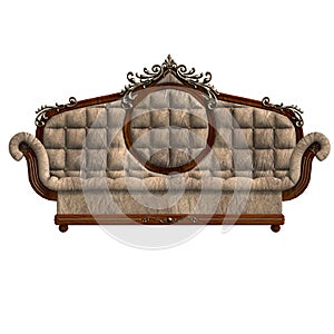 Cushy sofa of louis XV. photo