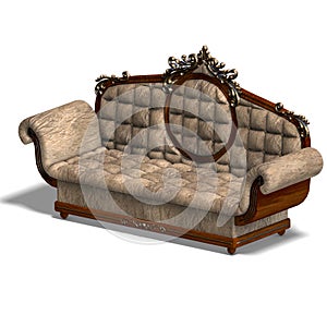 Cushy sofa of louis XV. photo