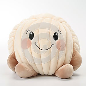 Cusp Shell Hug Plush Toy By Tlc - Rei Kamoi Style, Light Beige