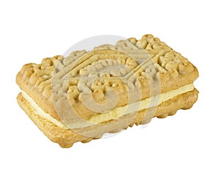 Custard cream biscuit