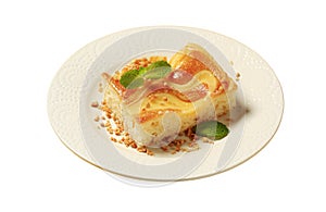 Custard cream sponge cake