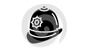 custodian hat cap glyph icon animation