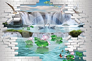 Custom 3D Wall Mural Wallpaper - Image
